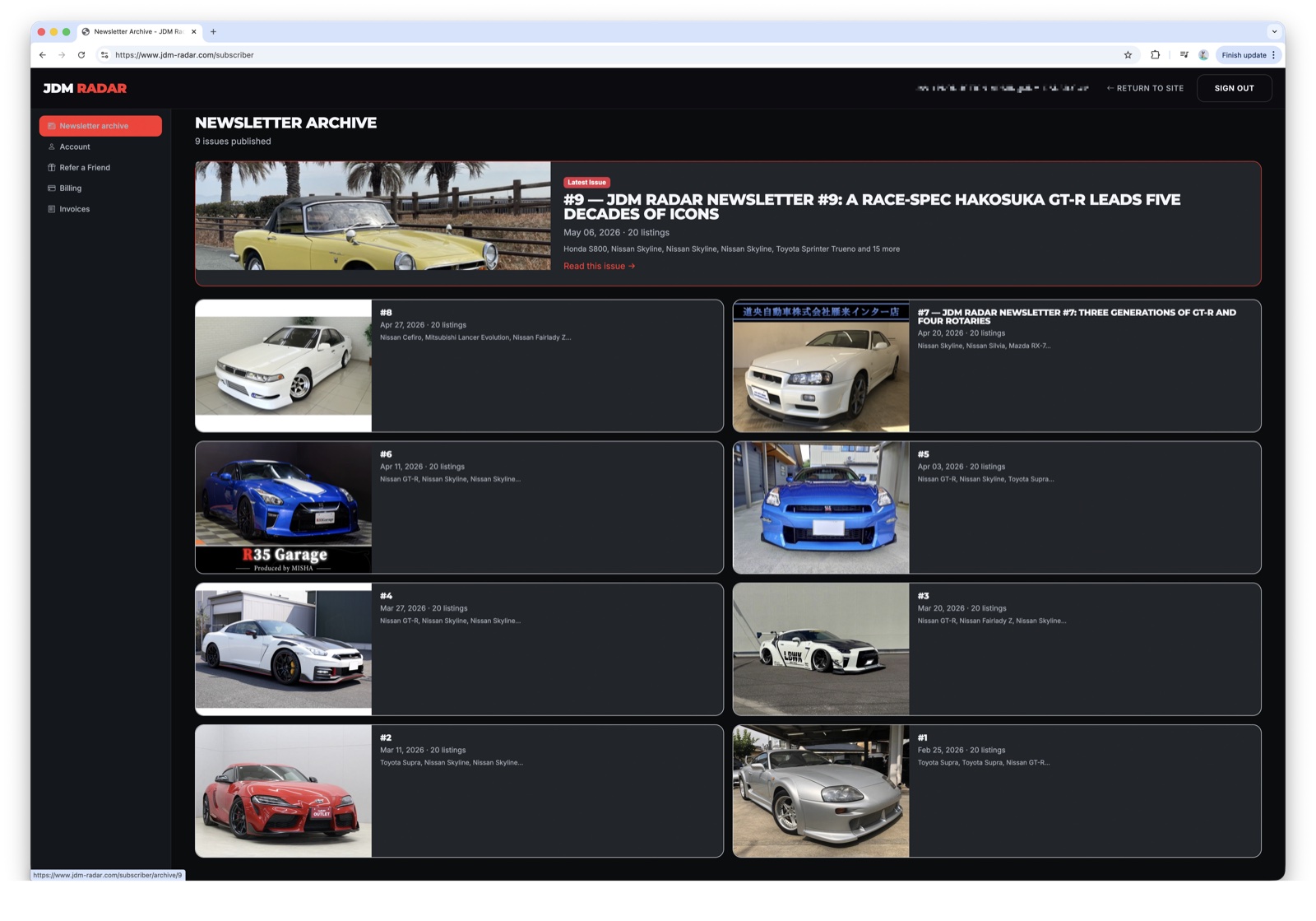 The full newsletter archive